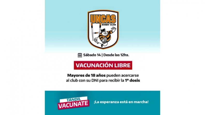 Habrá un puesto de vacunación en el Club Uncas